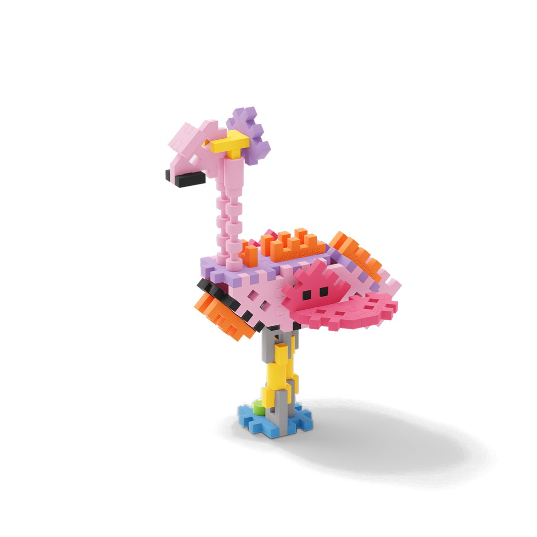 Marioinex Mini Waffle Nature Flamingo 50 darabos építő készlet (906125)
