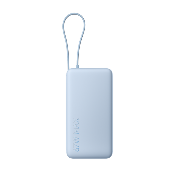 Powerbanka Xiaomi 67W 20000 mAh integrovaný kabel USB-C modrá