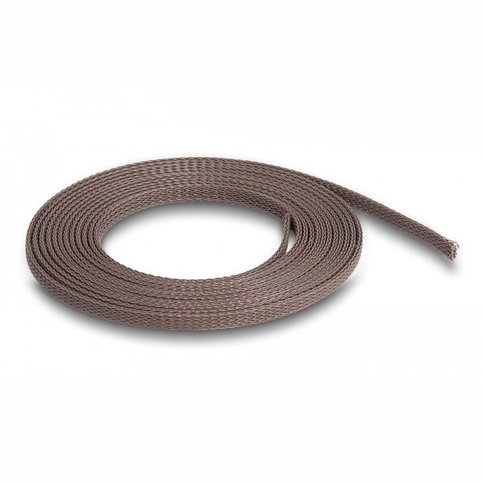 Delock rágcsálóbiztos fonott, nyújtható kábelharisnya 2m x 3mm barna (20896) (delock20896)