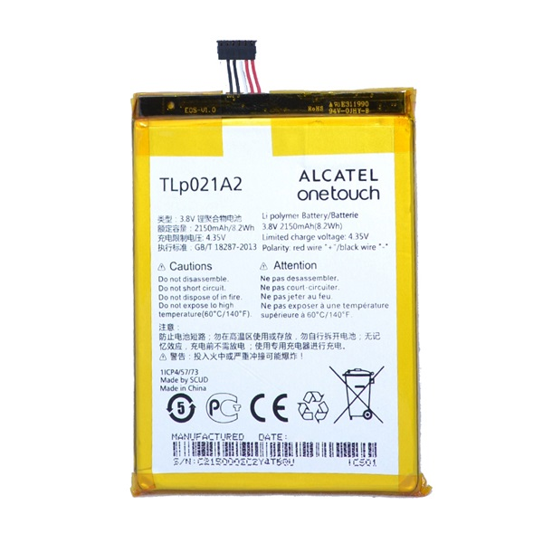 Alcatel akku 2150mAh LI-Polymer  Idol 2S (OT-6050) "Gigapack csomagolás" (TLP021A2 / CAC2150002C2)