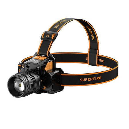 Superfire HL58 fejlámpa 350lm USB (HL58)