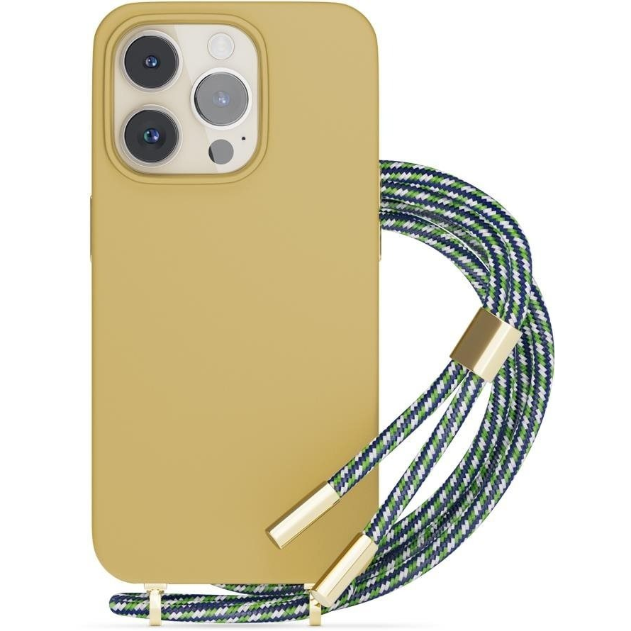 Epico Silicone Necklace Case iPhone 13/14 - homokszín (69210101700001)