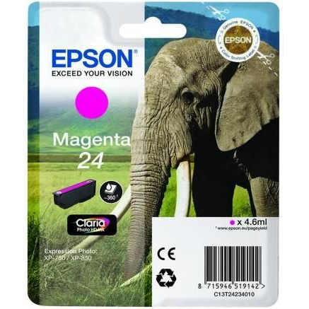 Epson Elephant C13T24234012 blækpatron 1 stk Original Standard udbytte Magenta