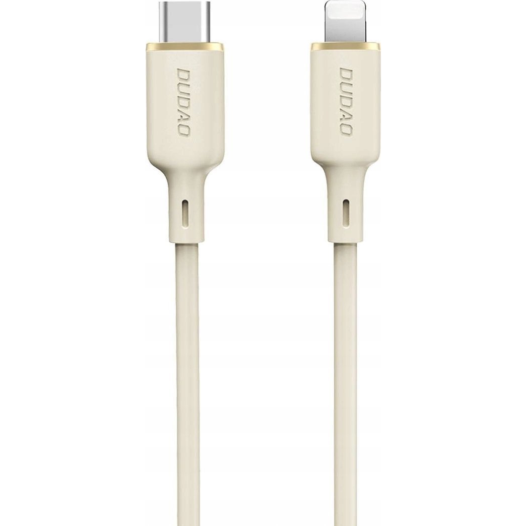 Dudao L7SCL Type-C-Lightning 30W 2 m Kábel-Bézs (DDA333)