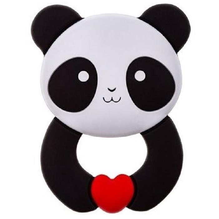 AKUKU rágóka, szilikon - panda (5907644000555)