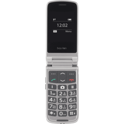 Bea-Fon SL495 2,4 colos nyomógombos mobiltelefon, fekete-ezüst