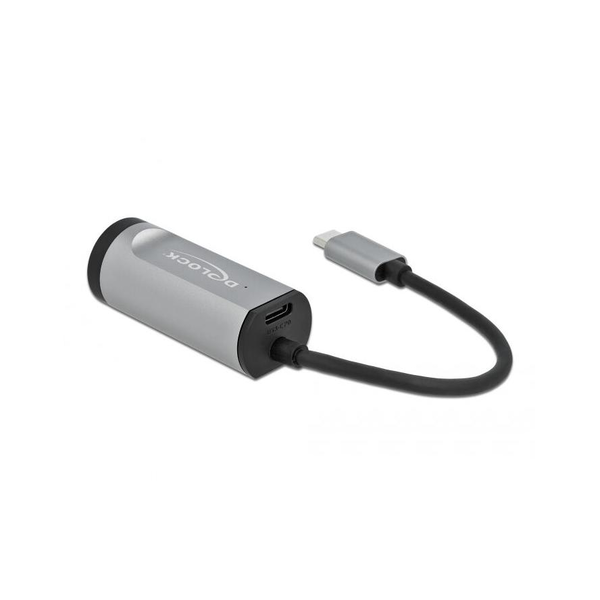 DELOCK USB Type-C Adapter > Gigabit LAN PowerDelivery Anschl