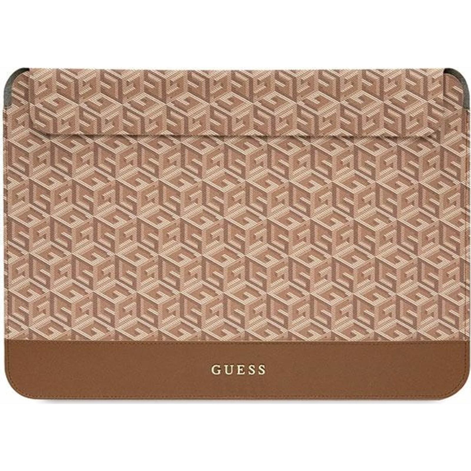Guess Sleeve GCube Stripes, GUCS14HGCFSEW 14" laptop tok, barna (3666339112363)