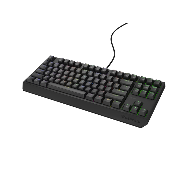 Genesis Thor 230 TKL (Outemu Red Switch) RGB Vezetékes Gaming Mechanikus Billentyűzet (Fekete) - Angol (US)