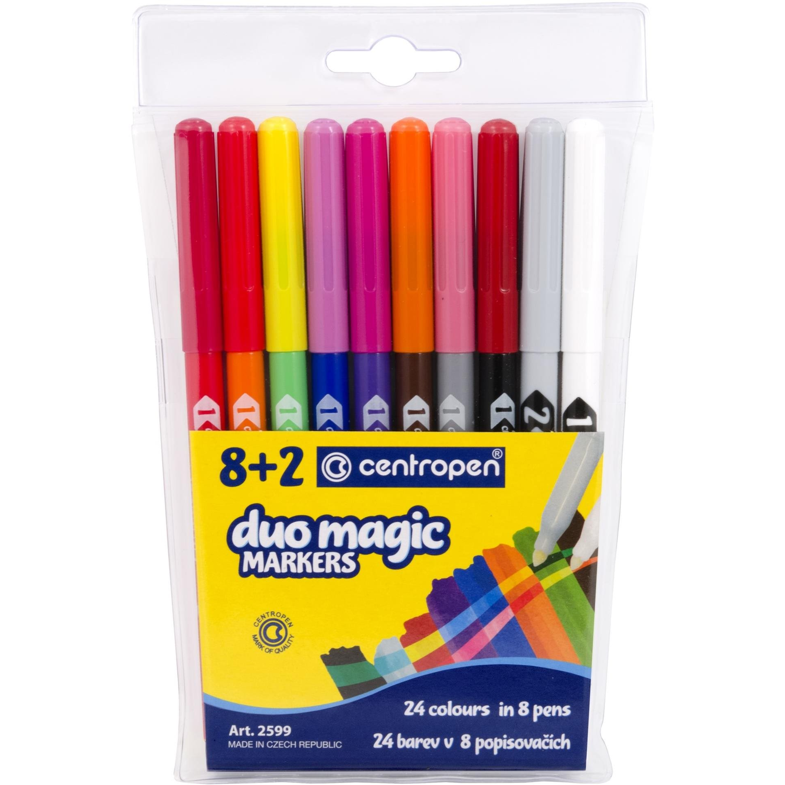 10 darabos Duomagic készlet 2x újraszínezhető filc 2599 (8595013618486)