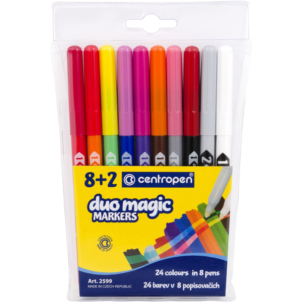 10 darabos Duomagic készlet 2x újraszínezhető filc 2599