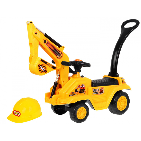 Ramiz Ráülős markoló munkavédelmi sisakkal