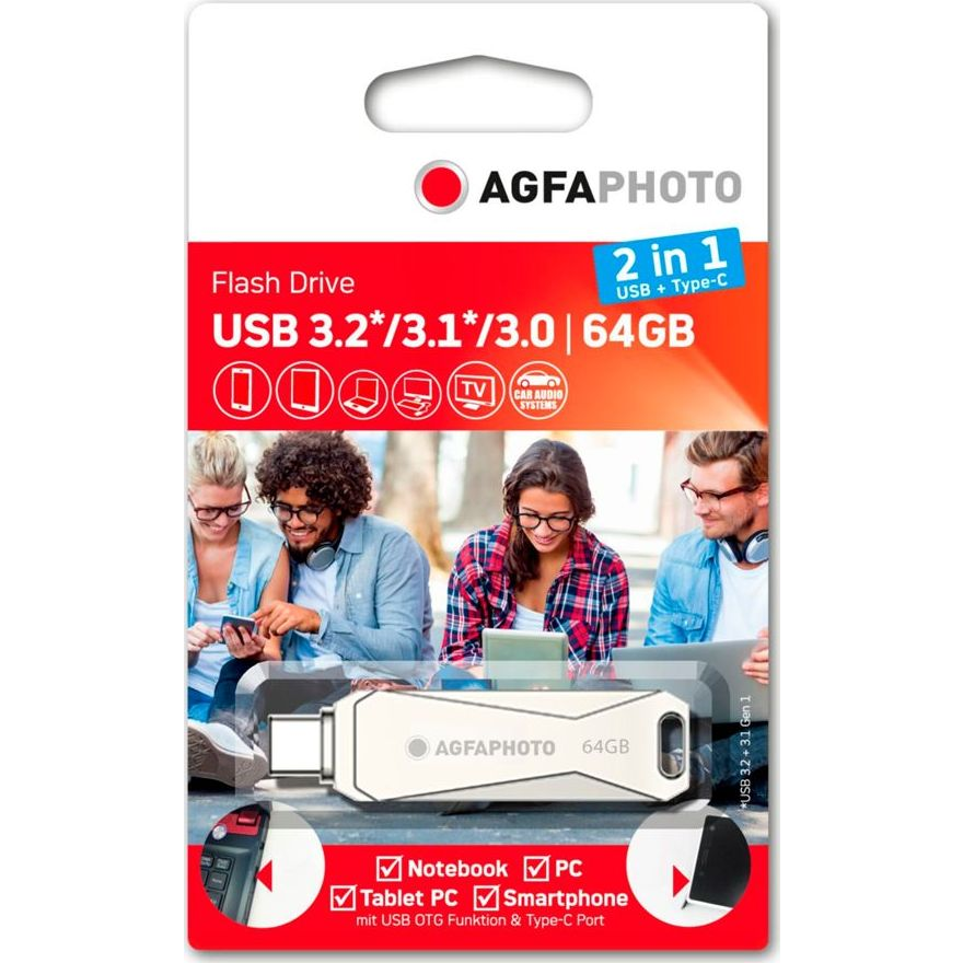 USB флаш памет AgfaPhoto 10543N 64 GB