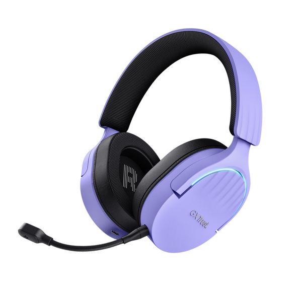 Trust GXT 491P FAYZO Headset Kabel & trådløs Spil USB Type-A Bluetooth Sort, Lilla