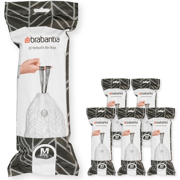 Brabantia Worki na śmieci PerfectFit rozmiar M 60L 120szt 6x20 138867