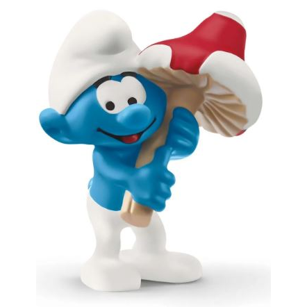 Schleich Hupikék törpike figura szerencse gombával (20819) (sch20819)