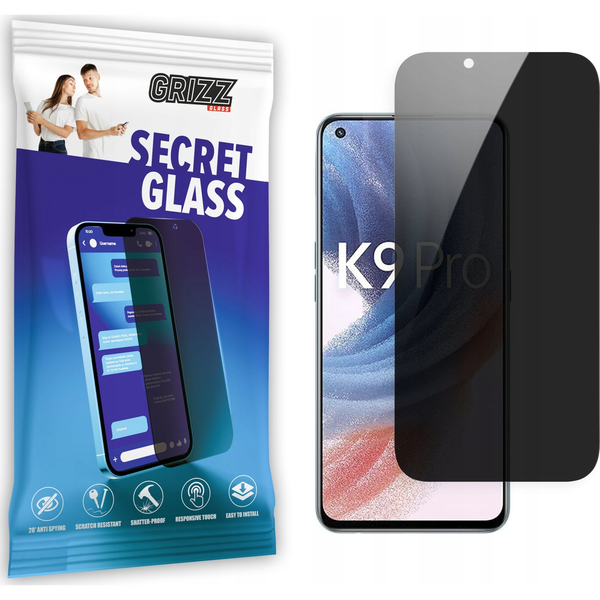  GrizzGlass Szkło prywatyzujące GrizzGlass SecretGlass Oppo K9 Pro 5G