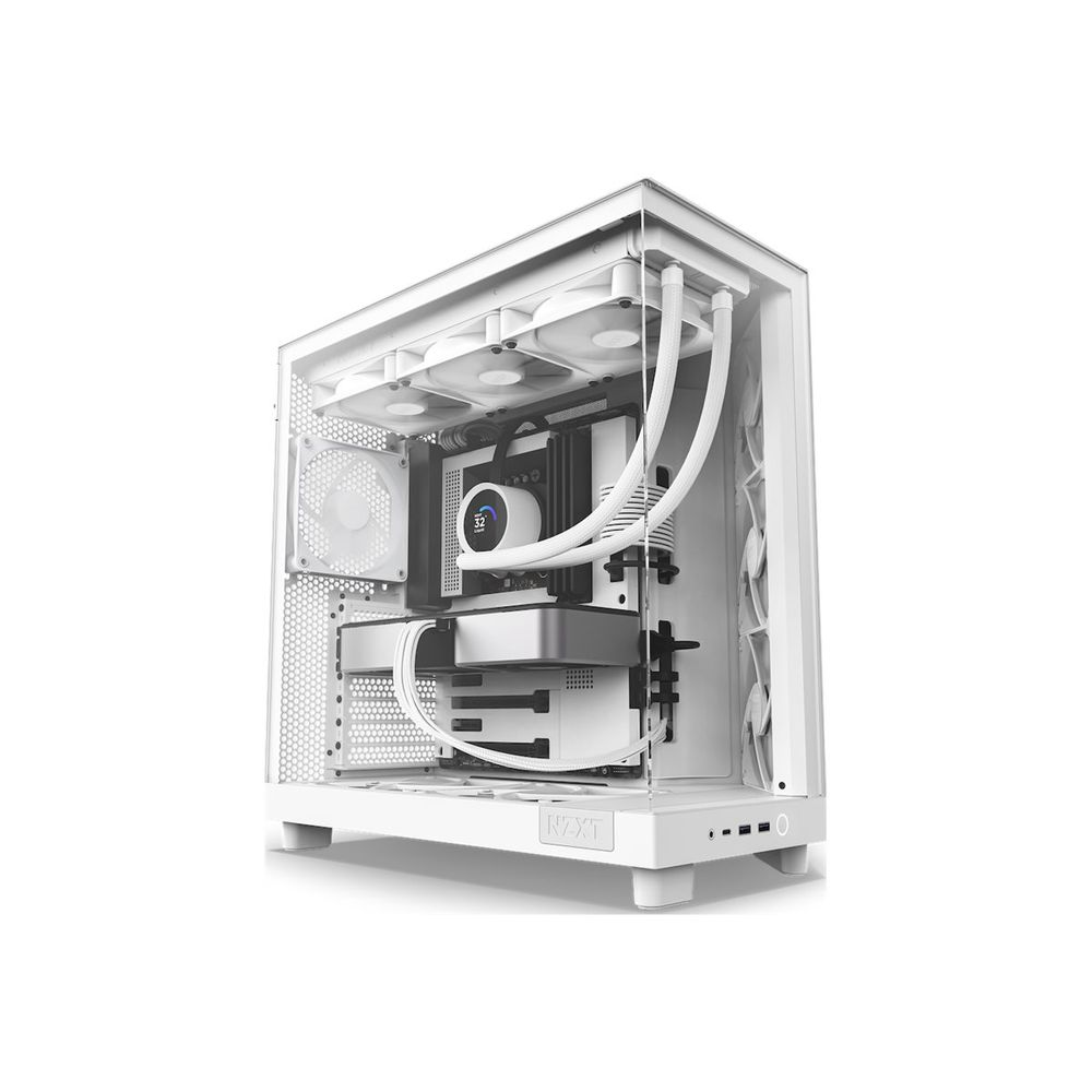HÁZ NZXT Midi - H6 Flow - Matt fehér - CC-H61FW-01 (CC-H61FW-01)