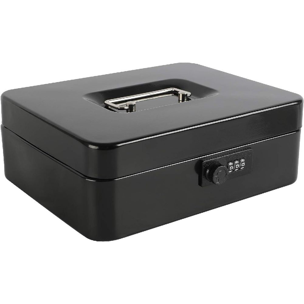 Iris ICBC30 Kóddal nyitható Pénzkazetta 9 x 30 x 24 cm - Fekete (ICBC30)