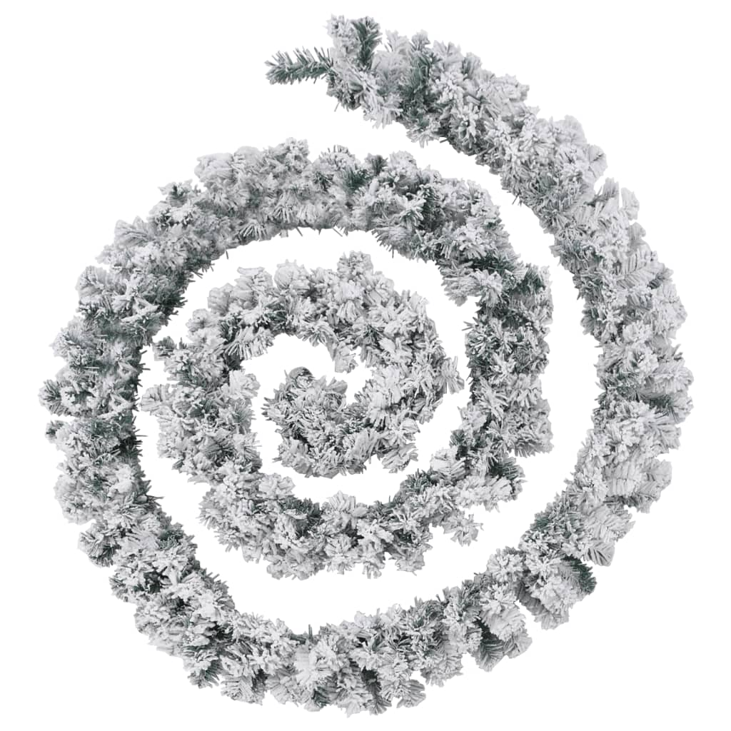 zöld PVC karácsonyi füzér LED-ekkel 10 m (4019670)