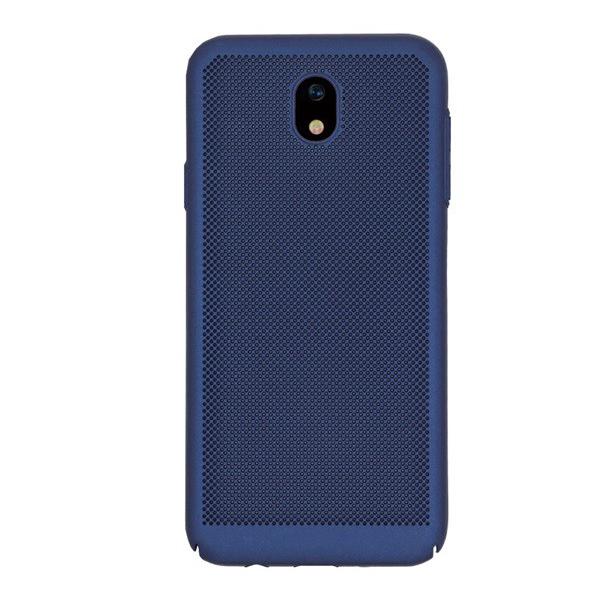 Műanyag telefonvédő (gumírozott, lyukacsos minta) SÖTÉTKÉK [Samsung Galaxy J5 (2017) SM-J530 EU] (5996457726110)
