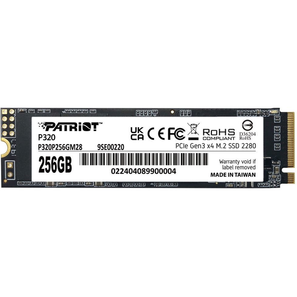 SSD Patriot Viper P320, 256GB, PCIe Gen 3 x4, 2200MB/s, M.2 2280