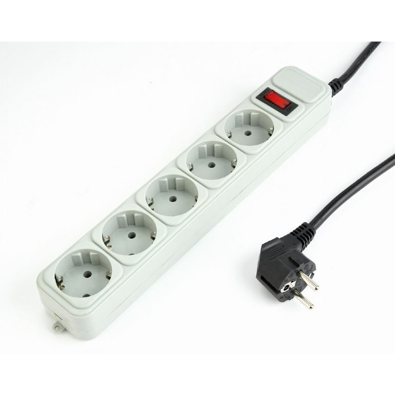 Energenie túlfeszültségvédő elosztó 5 dugalj 4.5m szürke (SPG3-B-15C) (SPG3-B-15C)