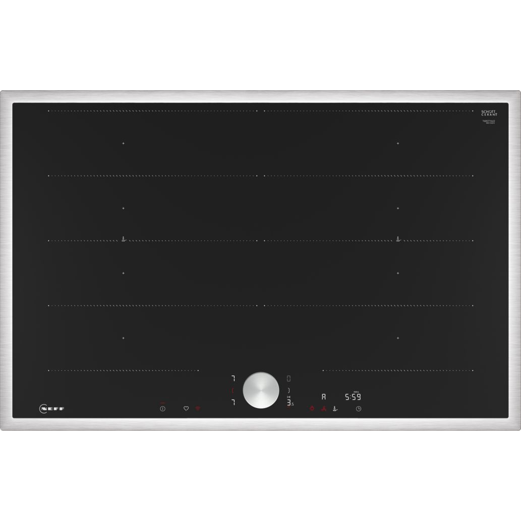 Neff T68STY4L0 főzőlap Fekete, Rozsdamentes acél Beépített 80 cm Zónás indukciós főzőlap 4 zóna (T68STY4L0)