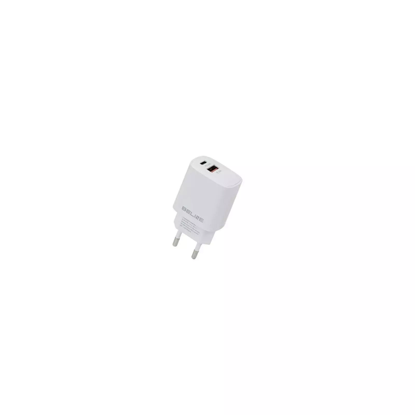 Incarcator retea Beline, 1xUSB-C + 1xUSB, 30W, Alb