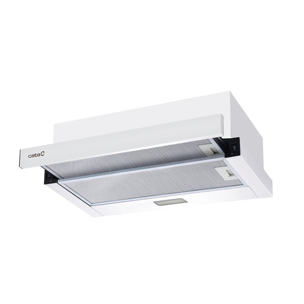 Hota telescopica, Cata TFB-5160 WH, 60 cm, Clasa energetica C, 600/300 mc/h, Alb