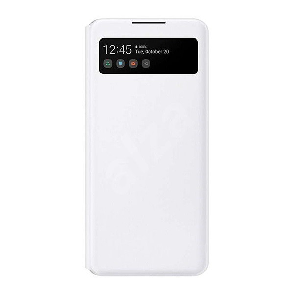 Предпазен калъф Samsung S View Wallet Cover за A42 (5G), White