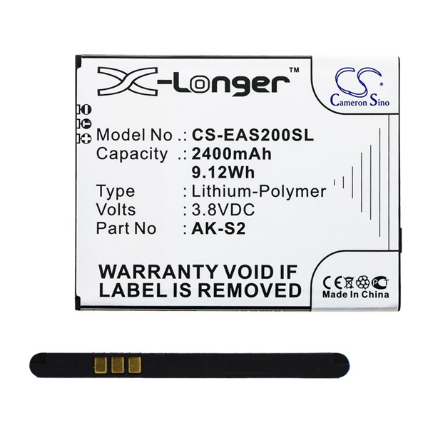 Cameron Sino Li-Polymer akku (3.8V/2400mAh, Emporia AK-S2 kompatibilis) (CS-EAS200SL)