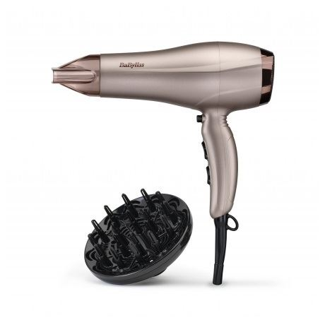 Uscator de par BaByliss 5790PE SMOOTH DRY 2300W, 2 viteze, 3 trepte de temperatura, tehnologie Ionica, Maro