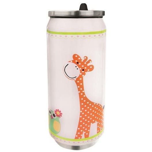 Termosz- üdítősdoboz rozsdamentes acél 0,4 l zsiráf (125877)