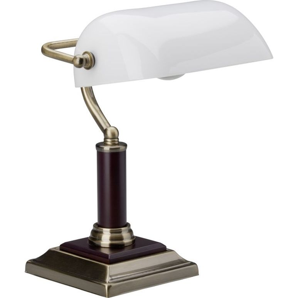 Brilliant Bankir 92679/31 Asztali lámpa Halogén E27 60 W Sárgaréz antik