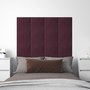 Комплект Стенни панели vidaXL, 12 бр, Лилави, 30x30 см, Плат, 1,08 м²
