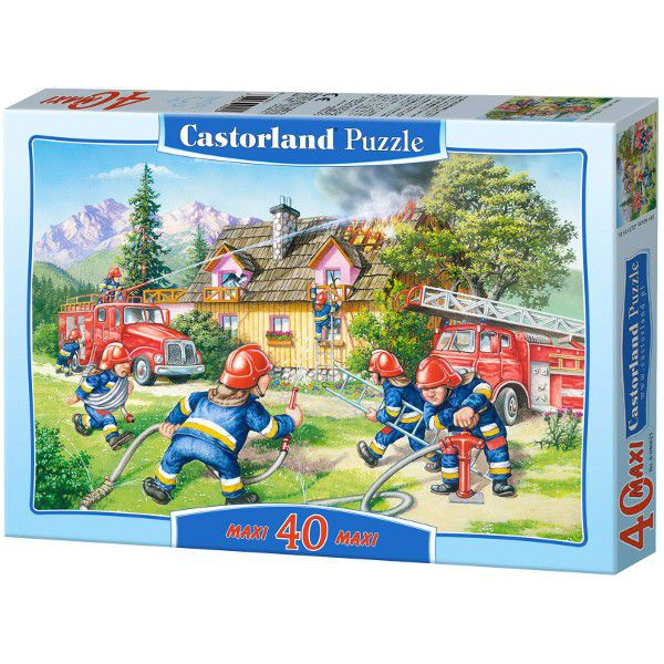 Castorland Fire Brigade 40 Maxi pcs Пъзел 40 броя Анимации
