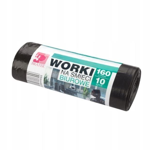 BRATEK ellenálló szemetes zsák 160 l, 10 db (5906448070313)