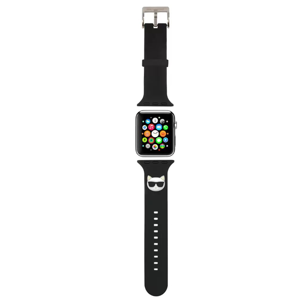 Karl Lagerfeld Apple Watch 42/44mm óraszíj fekete (KLAWLSLCK)
