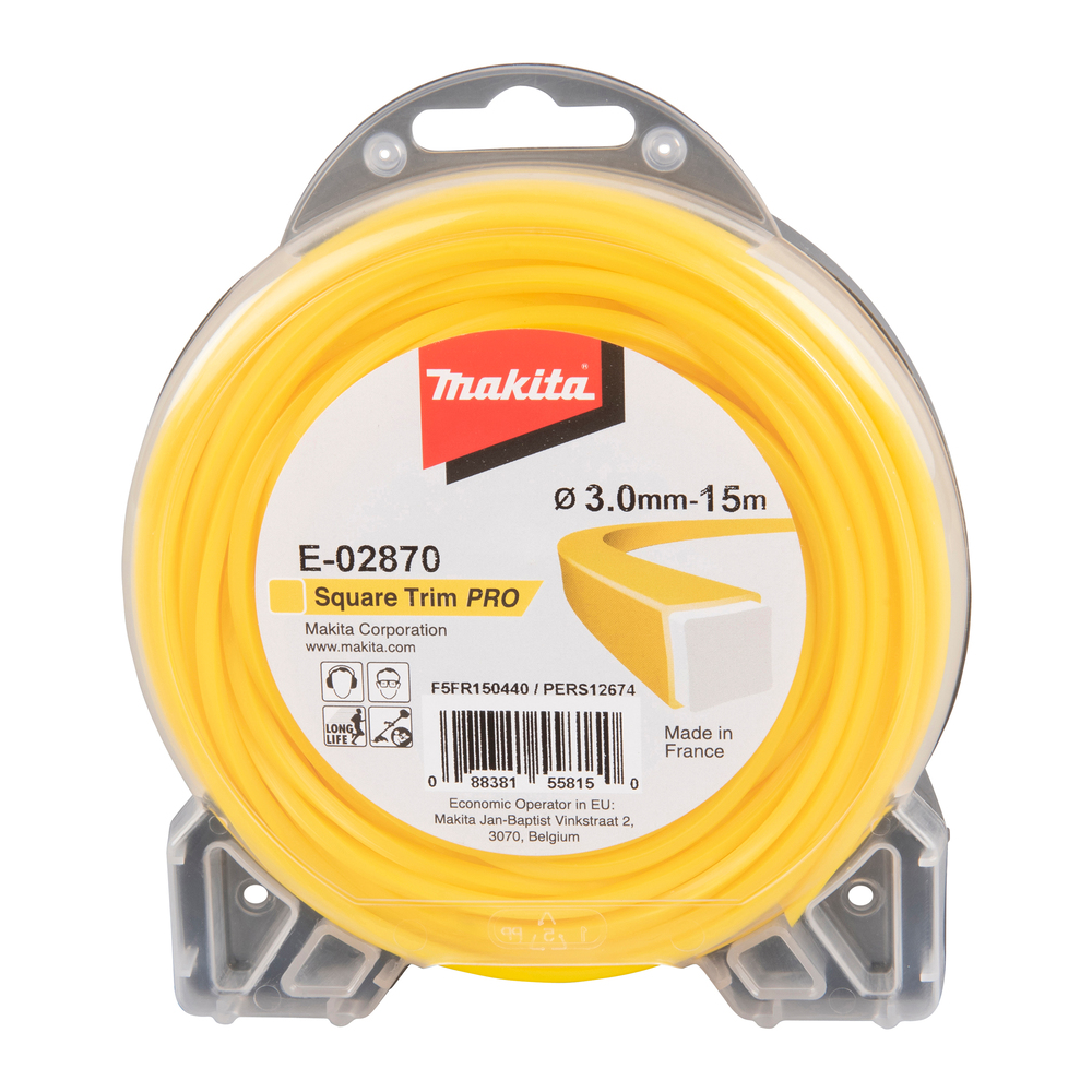 Makita E-02870 3,0mm Szögletes damil (15m) (E-02870)