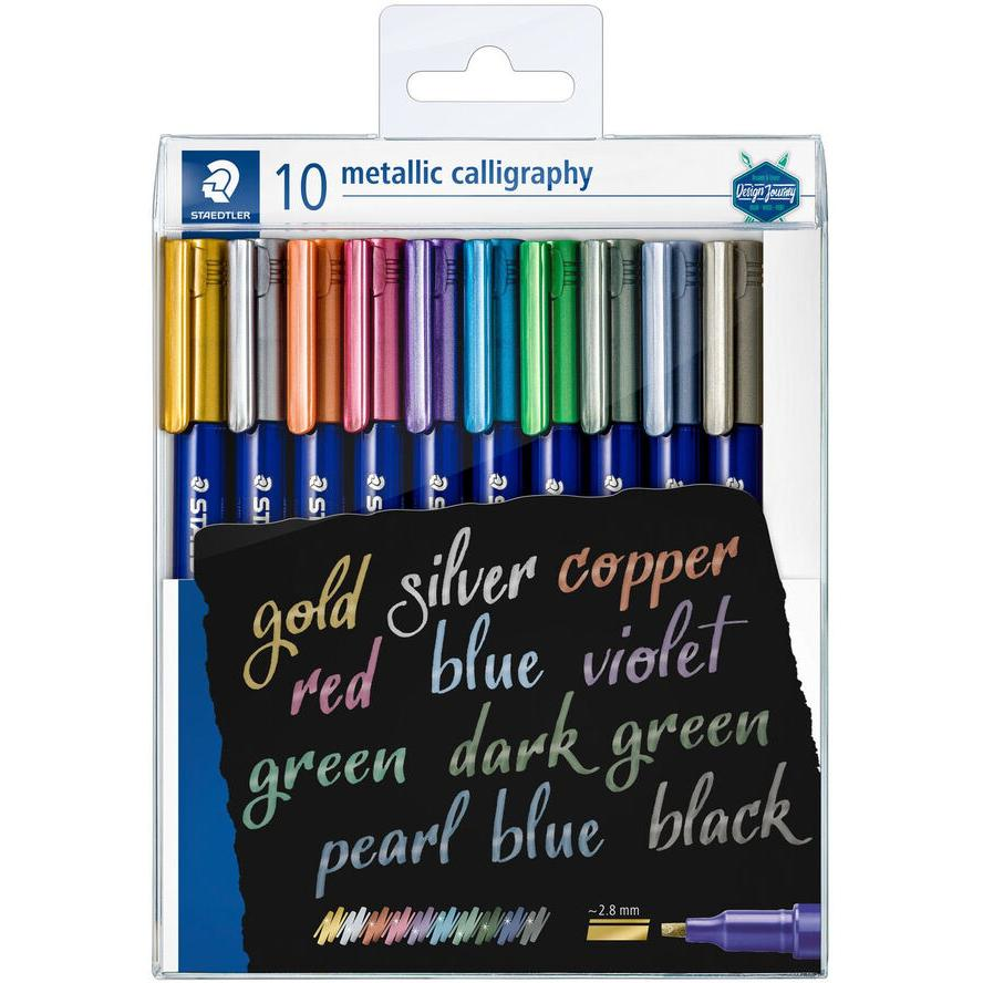 Staedtler Metallic 2.8mm Dekormarker készlet - vegyes színek (8325 TB10)