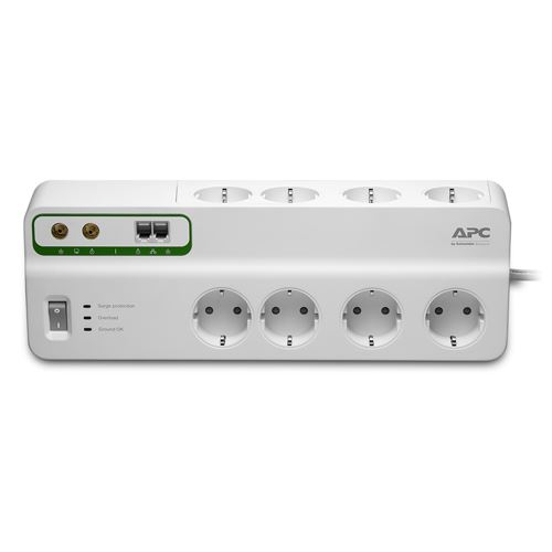 APC PMF83VT-GR přepěťová ochrana Bílá 8 AC zásuvky / AC zásuvek 230 V 3 m
