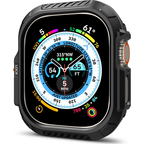 Spigen Lock Fit Apple Watch Ultra 2/1 (49mm) tok, fekete
