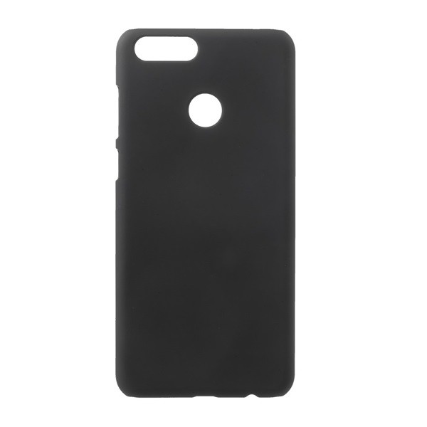Műanyag telefonvédő (gumírozott) FEKETE [Honor 7x] (5996457768561)