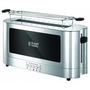 Тостер Russell Hobbs Elegance 23380-56, 1420 W, 2 филии, 6 настройки, Инокс/Черен
