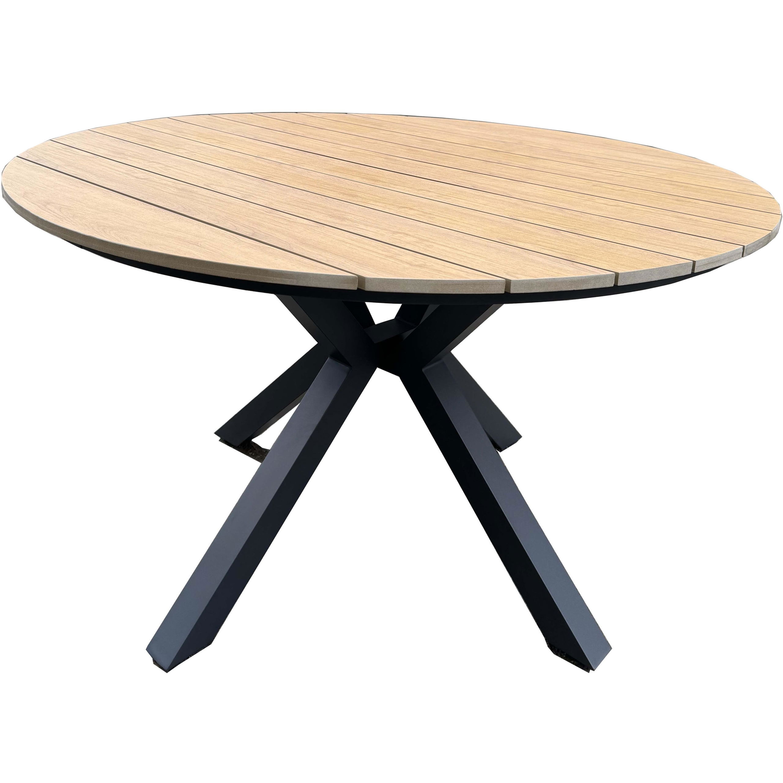 ROJAPLAST GIVERNY Kerti asztal, alumínium, kerek,, 120 cm átmérőjű (1324)