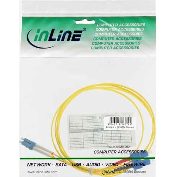 InLine 88656S InfiniBand og fiberoptisk kabel 0,5 m 2x LC 2x SC Gul