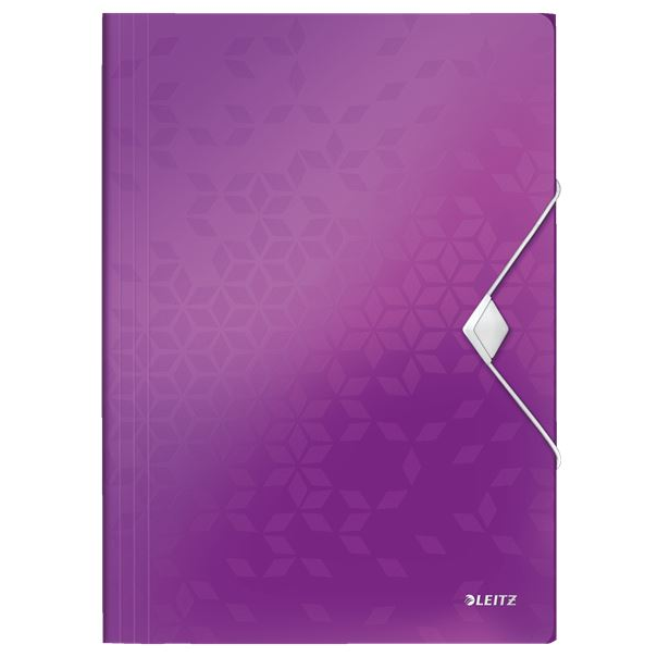 Leitz WOW gumis mappa lila (45990062) (leitz45990062)