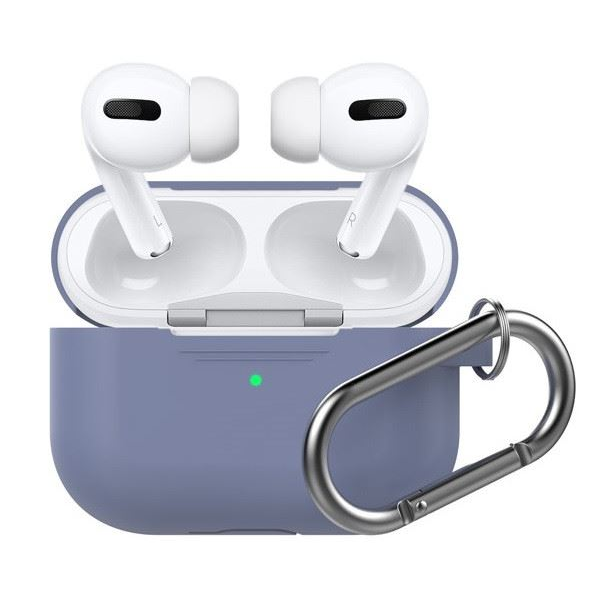 Phoner Simple Apple Airpods Pro szilikon tok akasztóval égkék (PN-CP-P1-3-SB) (PNCPP13SB)