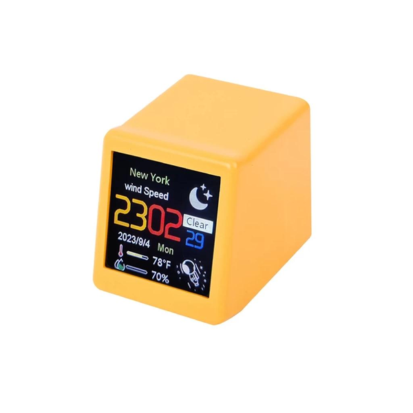 XPRO Mini Smart WIFI Időjárásjelző Óra – 3.5x4.5 cm – Okos Asztali Időmérő Animált Ikonokkal